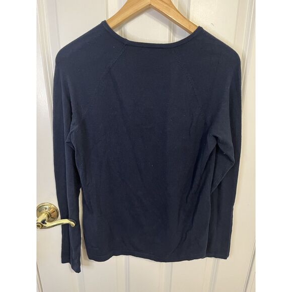 J.McLaughlin Jamey Sweater Navy Blue Size Medium - NWT - Picture 3 of 6